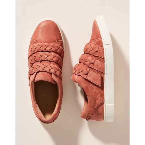 Frye Ivy Braided Low-Top Genuine Leather Sneakers size 7.5 - Picture 1 of 13